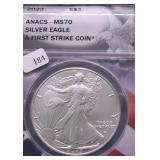 2023 ANACS MS70 SILVER EAGLE