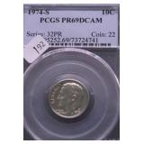 1974 S PCGS PF69DC ROOSVELT DIME