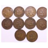 10 INDIAN HEAD CENTS