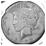1928 S PEACE DOLLAR VG