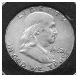 1962 FRANKLIN HALF DOLLAR VF
