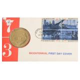 BICENTENNIAL MEDAL FIRST DAY COVER