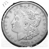 1921 S MORGAN DOLLAR VF
