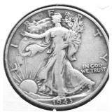 1943 D WALKING HALF DOLLAR VF