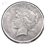 1922 PEACE DOLLAR VF
