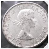 1963 CANADA SILVER 50 CENTS AU