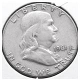 1961 FRANKLIN HALF DOLLAR VF