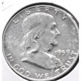 1959 PROOF FRANKLIN HALF DOLLAR