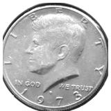 1973 D CH BU KENENDY HALF DOLLAR