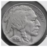 1938 D BUFFALO NICKEL XF