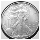 2000 SILVER EAGLE  GEM