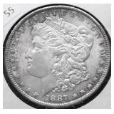 1887 CHOICE BU MORGAN DOLLAR