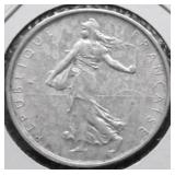 1962 FRANCE CH BU SILVER 2 FRANCS