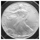 2000 SILVER EAGLE  GEM