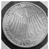 GERMANY SILVER 10 MARKS CH BU