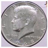 1968 S PROOF KENNEDY HALF DOLLAR