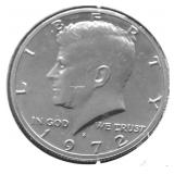1972 S PROOF KENNEDY HALF DOLLAR
