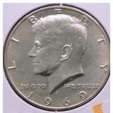 1969 S PROOF KENNEDY HALF DOLLAR