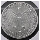 GERMANY SILVER 10 MARKS CH BU