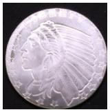 1/4 OZ .999 SILVER ROUND