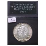 1947 CHOICE BU WALKING HALF DOLLAR