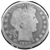 1899 BARBER HALF DOLLAR G