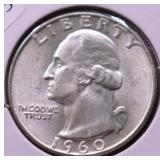 1960 D GEM BU WASHINGTON QUARTER