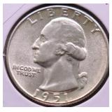 1951 GEM BU WASHINGTON QUARTER