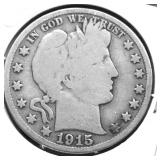 1915 S BARBER HALF DOLLAR G
