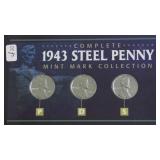 1943 STEEL CENT SET