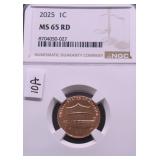2025 NGC MS 65 RED 1 CENT