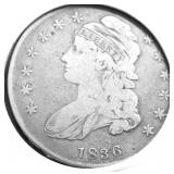 1836 BUST HALF DOLLAR  VG