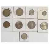 GROUP OF CARDED COINS