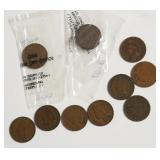 10 INDIAN HEAD CENTS
