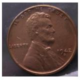 1942 S CH BU RED LINCOLN CENT