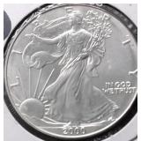 2000 SILVER EAGLE GEM
