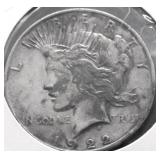 1922 PEACE DOLLAR VF