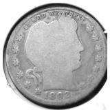 1892 O BARBER QUARTER G