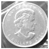 2004 CANADA MAPLE LEAF GEM BU