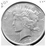 1923 PEACE DOLLAR AU