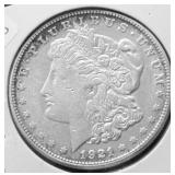 1921 D MORGAN DOLLAR VF