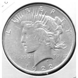 1922 PEACE DOLLAR XF