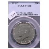 1985 PCGS MS65 KENNEDY HALF DOLLAR