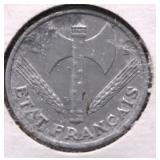 1943 FRANCE 50 CENTS  AU