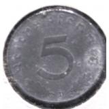 1943 NAZI GERMANY 5 PHENNIG  VF