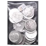15 SILVER DIMES 1 CLAD