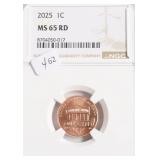 2025 NGC MS65 RED LINCOLN CENT