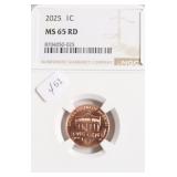 2025 NGC MS65 RED LINCOLN CENT