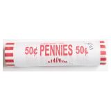 GEM RED 2025 D ROLL OF LINCOLN CENTS