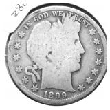 1899 S BARBER HALF DOLLAR G